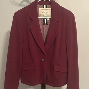 Cartonnier by Anthropologie Burgundy Women's Blazer